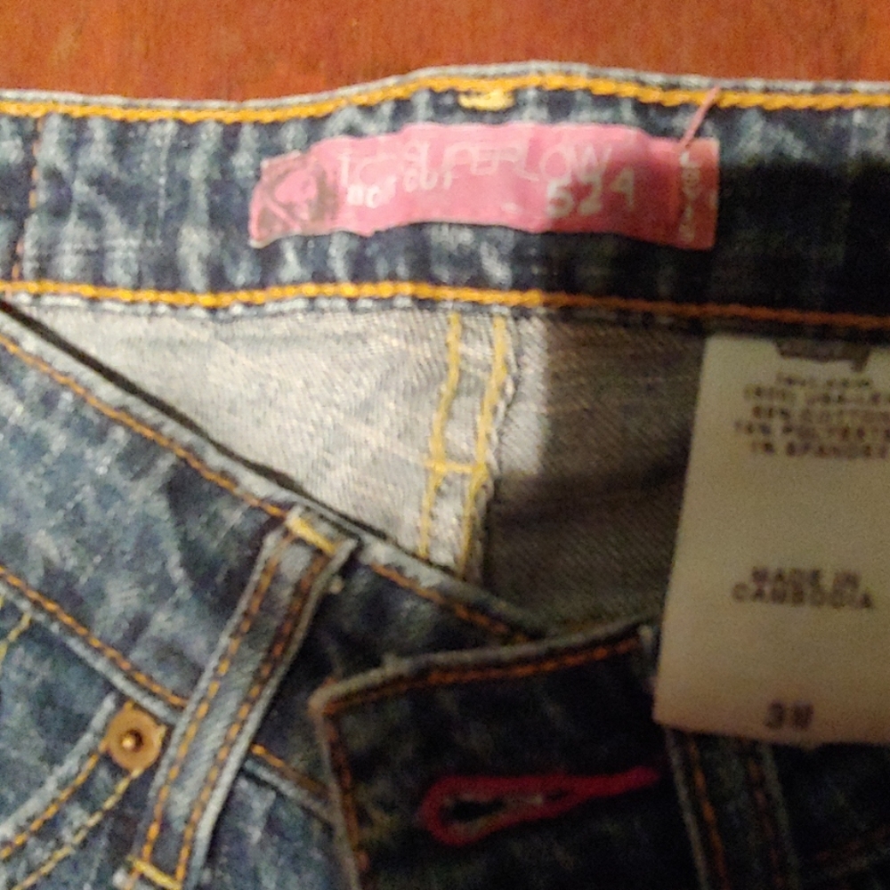 Levi womens jeans low boot cut